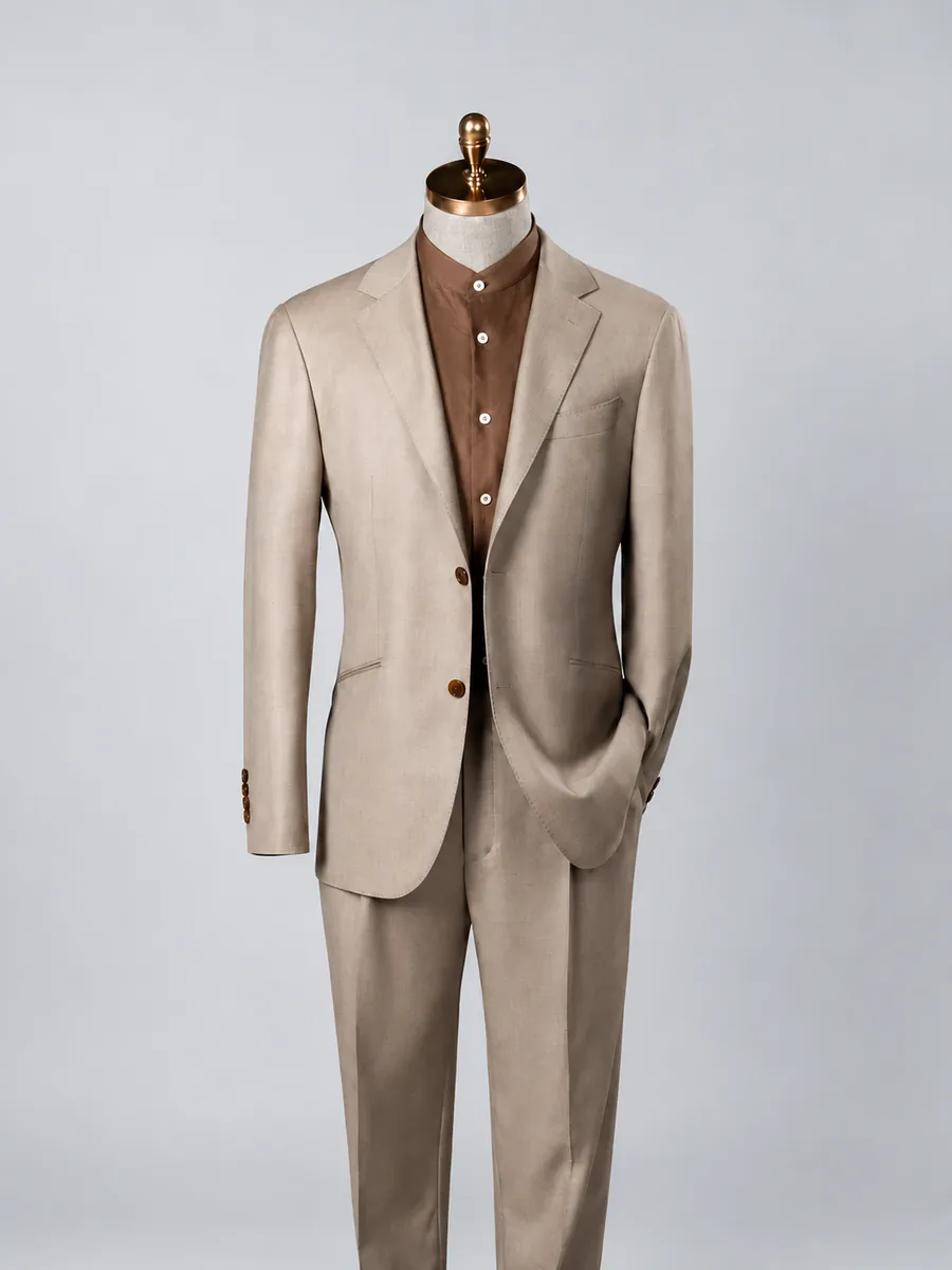 Beige Two-Piece Suit