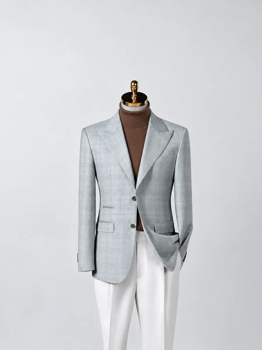 Grey Checked Jacket