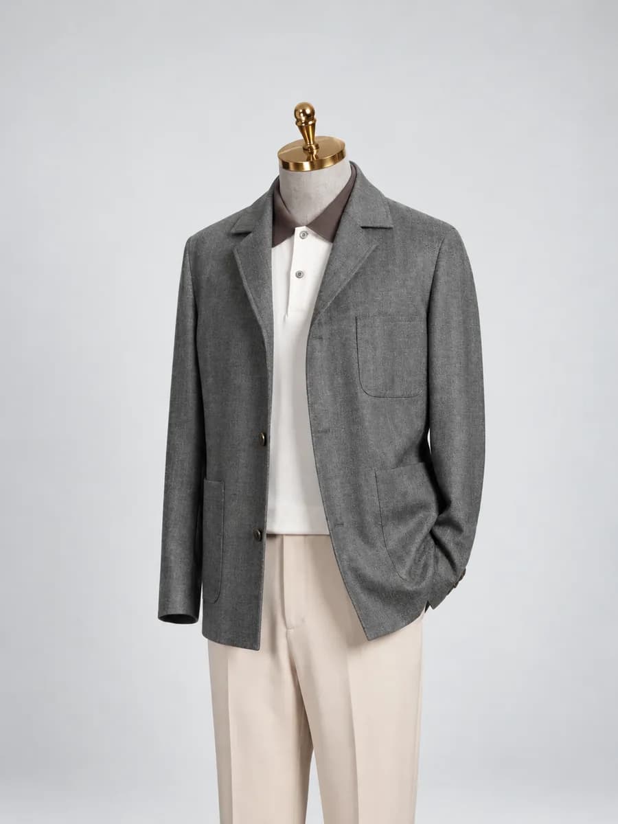Grey Checked Jacket