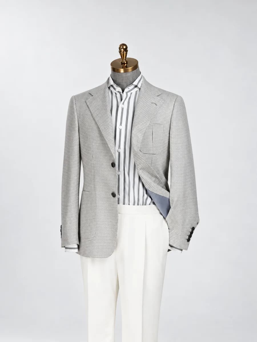 Grey Textured Jacket