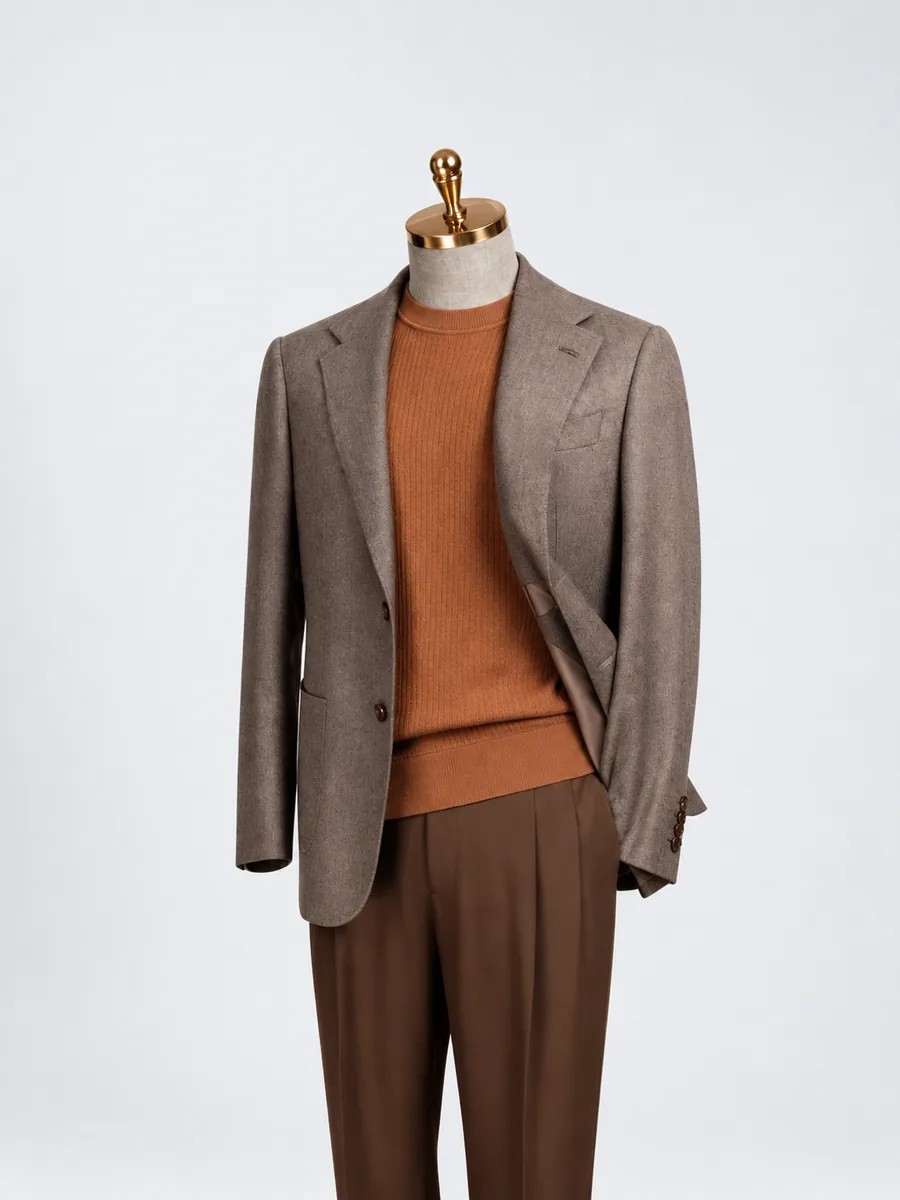Brown Checked Jacket